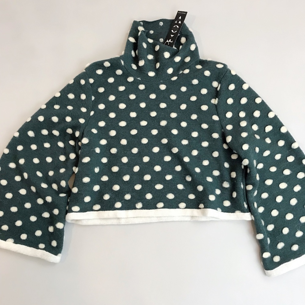 TOV Polka Dot Wool Sweater